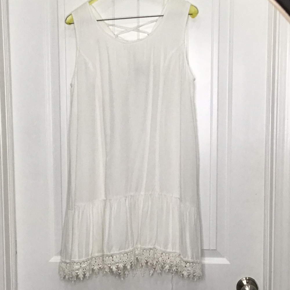 NWOT white short sleeve dress
